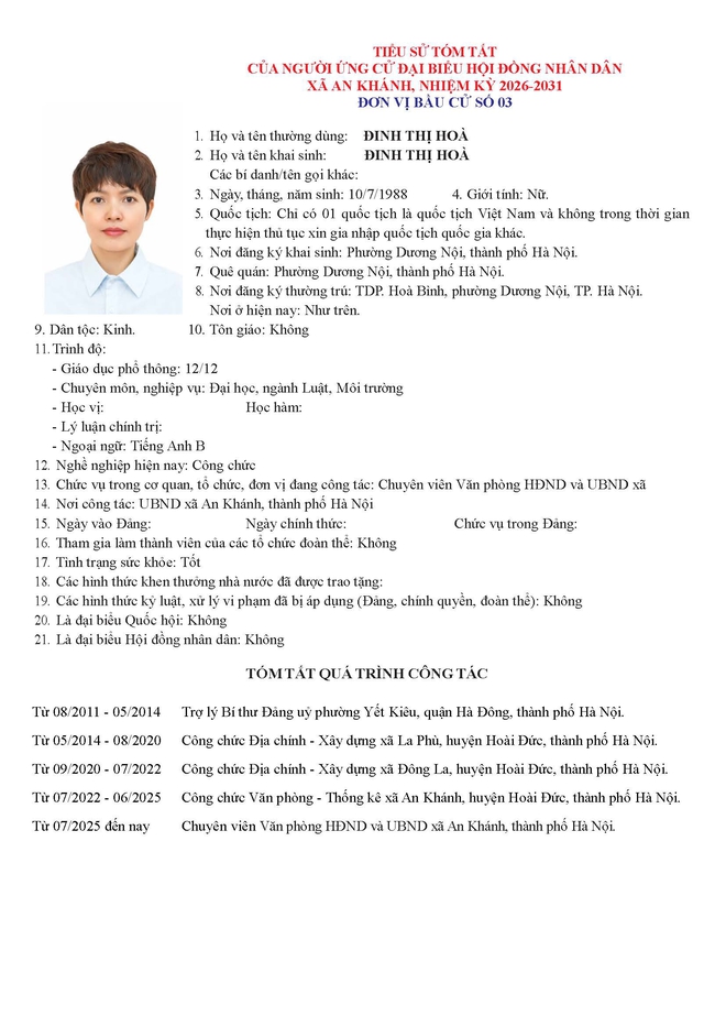 Danh sách người ứng cử Đại biểu Hội đồng Nhân dân xã An Khánh nhiệm kỳ 2026 - 2031 tại Đơn vị bầu cử số 3- Ảnh 3.