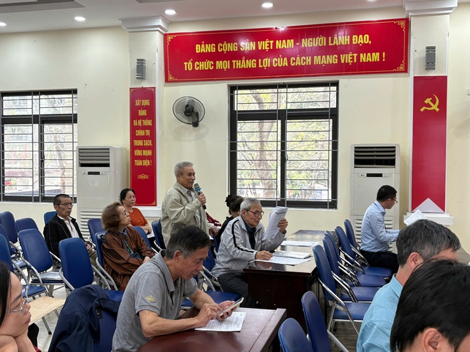 Phường Khương Đình tổ chức lấy ý kiến nhân dân về phương án bồi thường, hỗ trợ, tái định cư dự án đường vành đai 2,5- Ảnh 5.