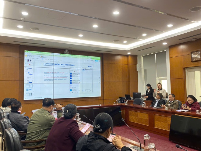 Phường Việt Hưng triển khai thí điểm nhóm chat tổ dân phố trên nền tảng iHanoi - kênh thông tin chính thống, hiện đại, gần dân- Ảnh 3.