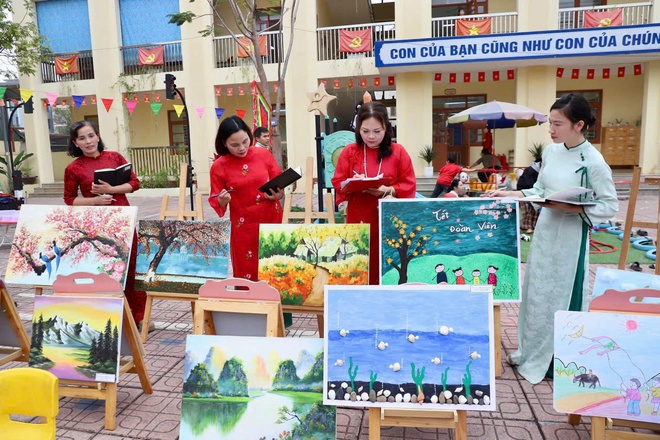 Chương trình “Xuân rộn ràng- Tết Bình an” Trường mầm non Vân Tảo- Ảnh 10.