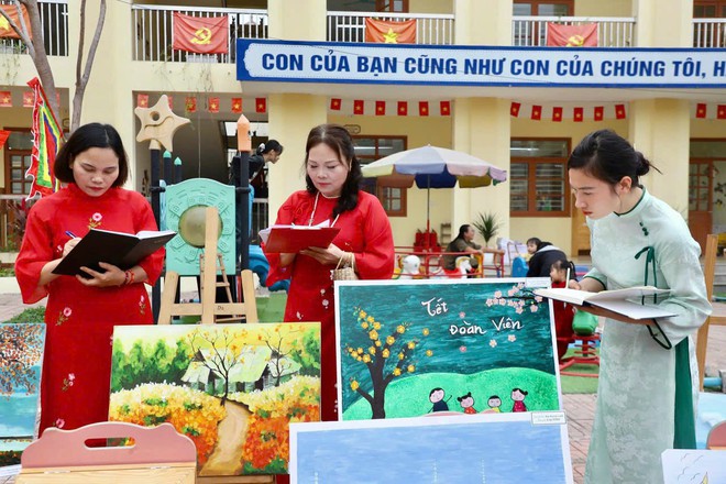 Chương trình “Xuân rộn ràng- Tết Bình an” Trường mầm non Vân Tảo- Ảnh 11.