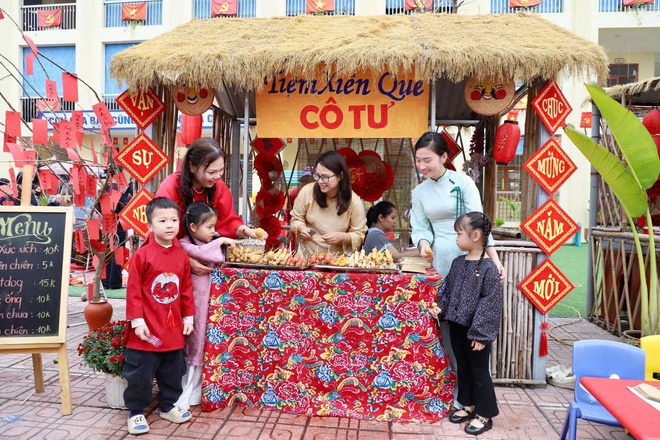 Chương trình “Xuân rộn ràng- Tết Bình an” Trường mầm non Vân Tảo- Ảnh 15.