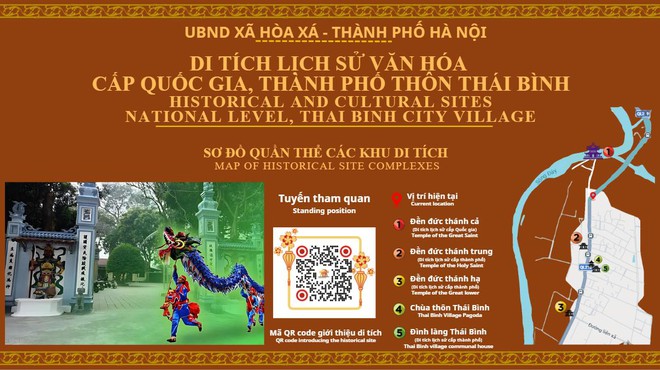 CỤM DI TÍCH ĐỀN ĐỨC THÁNH CẢ, ĐÌNH TRUNG, ĐỀN HẠ, CHÙA THÔN THÁI BÌNH, XÃ HÒA XÁ- Ảnh 68.