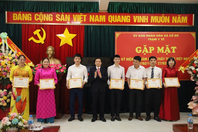 TRẠM Y TẾ XÃ CỔ ĐÔ TỔ CHỨC GẶP MẶT KỶ NIỆM 71 NĂM NGÀY THẦY THUỐC VIỆT NAM (27/02/1955 – 27/02/2026)- Ảnh 5.