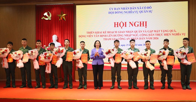 HỘI ĐỒNG NGHĨA VỤ QUÂN SỰ XÃ CỔ ĐÔ TRIỂN KHAI CÔNG TÁC LỄ GIAO, NHẬN QUÂN NĂM 2026- Ảnh 2.