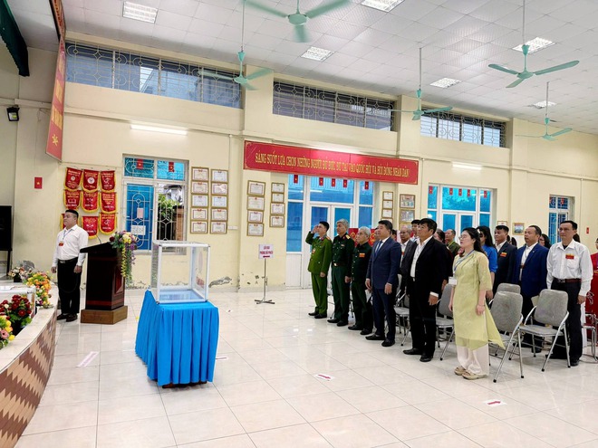 66 khu vực bỏ phiếu trên địa bàn phường Hà Đông đồng loạt khai mạc bầu cử Quốc hội khóa XVI và HĐND các cấp nhiệm kỳ 2026- 2031- Ảnh 4.