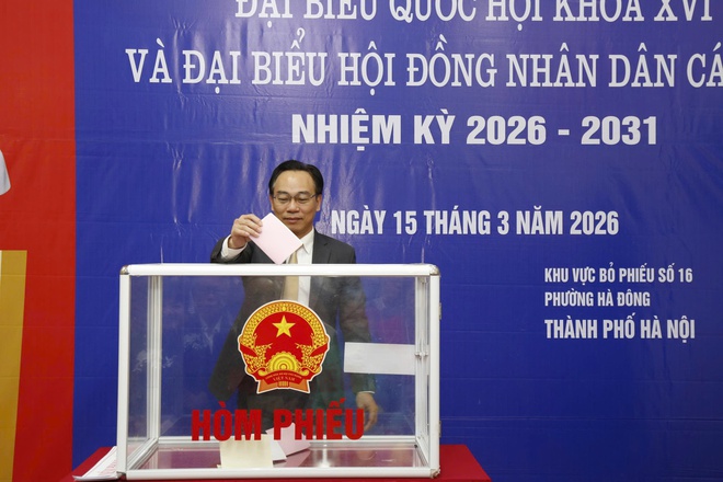 66 khu vực bỏ phiếu trên địa bàn phường Hà Đông đồng loạt khai mạc bầu cử Quốc hội khóa XVI và HĐND các cấp nhiệm kỳ 2026- 2031- Ảnh 16.