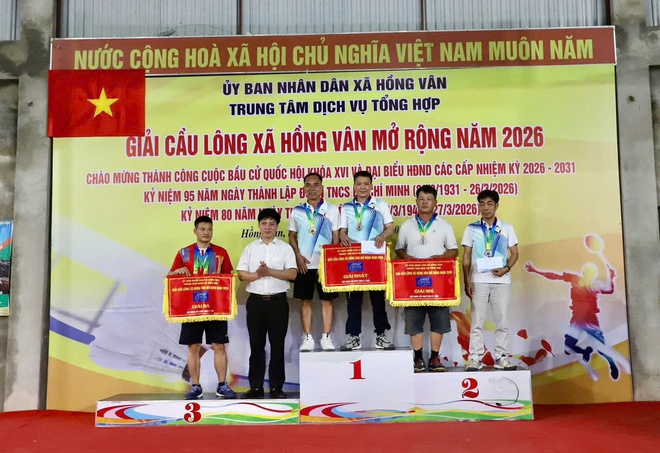 Sôi nổi Giải cầu lông Xã Hồng Vân mở rộng năm 2026 - Ảnh 9.