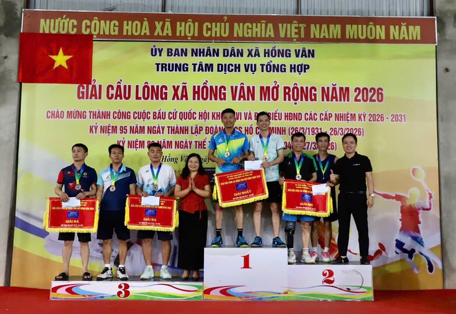 Sôi nổi Giải cầu lông Xã Hồng Vân mở rộng năm 2026 - Ảnh 10.
