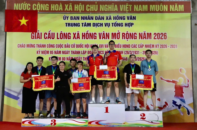 Sôi nổi Giải cầu lông Xã Hồng Vân mở rộng năm 2026 - Ảnh 11.