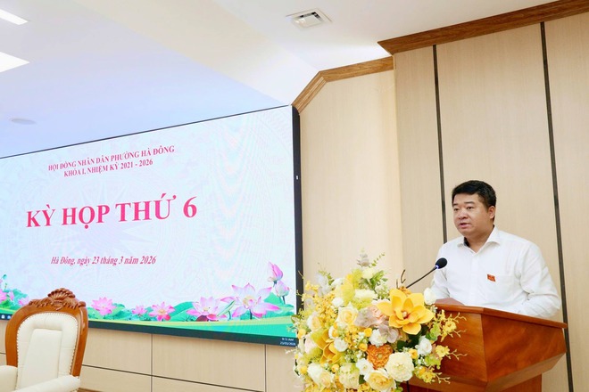 HĐND phường Hà Đông tổ chức Kỳ họp thứ 6, thông qua nhiều nghị quyết quan trọng- Ảnh 4.