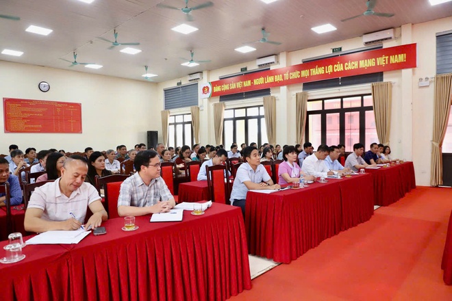 Đảng ủy xã Hồng Vân tổ chức hội nghị thực hiện quy trình công tác cán bộ - Ảnh 1.