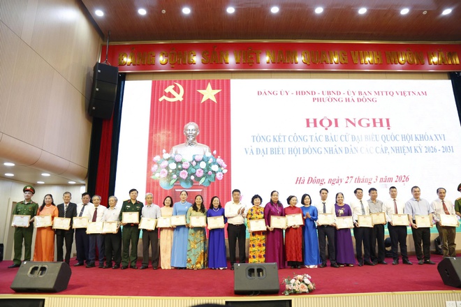 Phường Hà Đông tổng kết công tác tổ chức bầu cử đại biểu Quốc hội và HĐND các cấp- Ảnh 10.