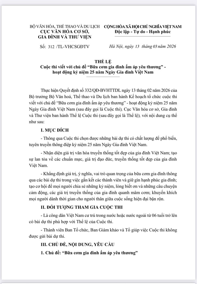 UBND xã Yên Bài triển khai hưởng ứng Cuộc thi viết với chủ đề " Bữa cơm gia đình ấm áp yêu thương" nhân kỷ niệm 25 năm Ngày Gia đình Việt Nam ( 28/06/2001 - 28/06/2026)- Ảnh 4.