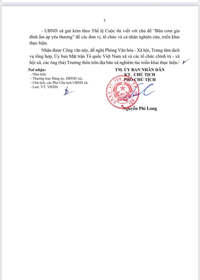 UBND xã Yên Bài triển khai hưởng ứng Cuộc thi viết với chủ đề " Bữa cơm gia đình ấm áp yêu thương" nhân kỷ niệm 25 năm Ngày Gia đình Việt Nam ( 28/06/2001 - 28/06/2026)- Ảnh 3.