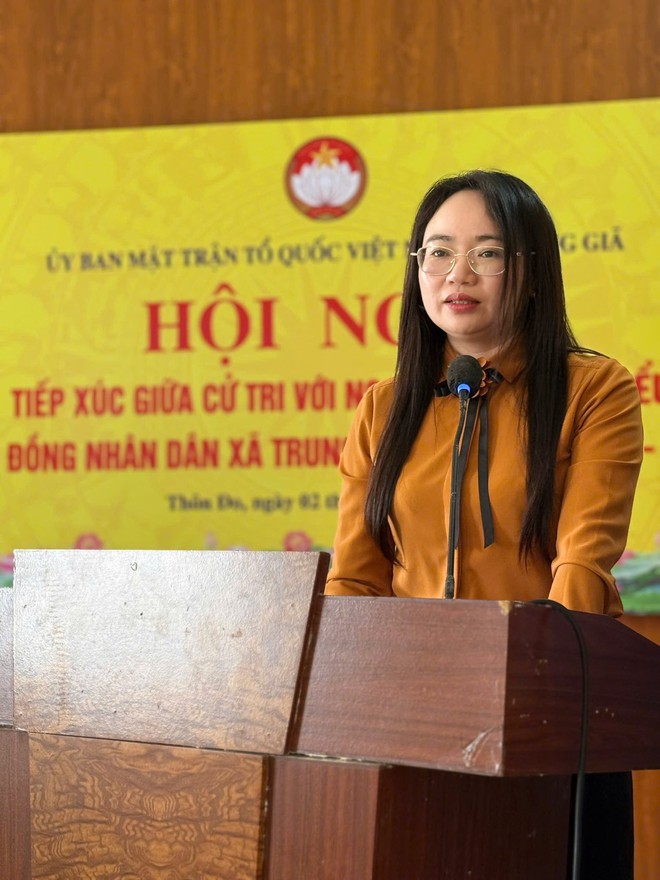 PHÓ CHỦ TỊCH UBND XÃ TRUNG GIÃ NGUYỄN THỊ THANH HUYỀN CÙNG CÁC ỨNG CỬ VIÊN HĐND XÃ TIẾP XÚC CỬ TRI TẠI THÔN ĐO – ĐƠN VỊ BẦU CỬ SỐ 06- Ảnh 2.