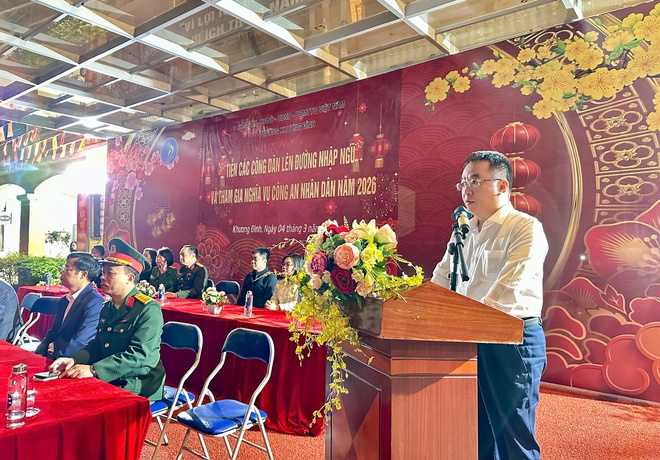 Khương Đình: Tiễn công dân lên đường nhập ngũ và tham gia nghĩa vụ công an nhân dân năm 2026- Ảnh 2.