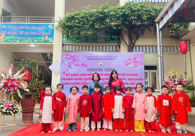 Trường mầm non Ninh Sở, xã Hồng Vân hưởng ứng “Tuần lễ Áo dài”- Ảnh 11.