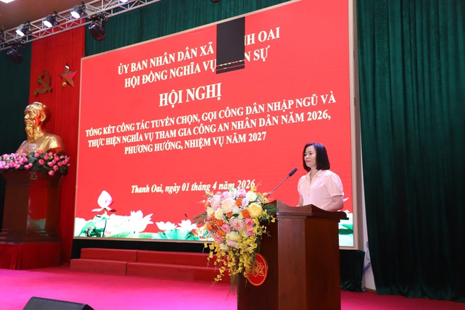Thanh Oai tổng kết công tác tuyển chọn, gọi công dân nhập ngũ và nghĩa vụ tham gia công an nhân dân năm 2026- Ảnh 5.