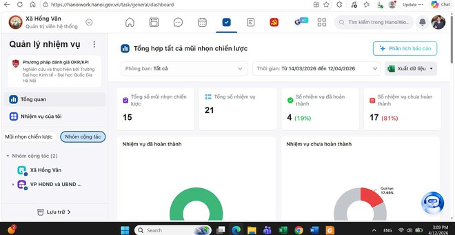 Xã Hồng Vân tổ chức tập huấn sử dụng không gian làm việc số Hanoiwork- Ảnh 9.