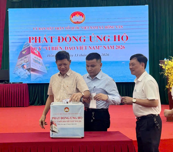 Xã Hồng Vân đã tổ chức phát động và kêu gọi ủng hộ Quỹ "Vì biển, đảo Việt Nam" năm 2026.- Ảnh 3.