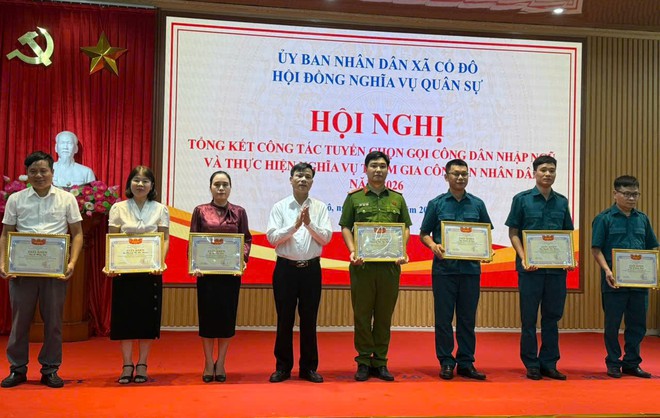 XÃ CỔ ĐÔ TỔ CHỨC HỘI NGHỊ TỔNG KẾT CÔNG TÁC TUYỂN QUÂN NĂM 2026- Ảnh 3.