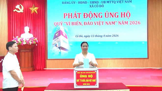 XÃ CỔ ĐÔ TỔ CHỨC PHÁT ĐỘNG ỦNG HỘ QUỸ “VÌ BIỂN, ĐẢO VIỆT NAM” NĂM 2026- Ảnh 1.