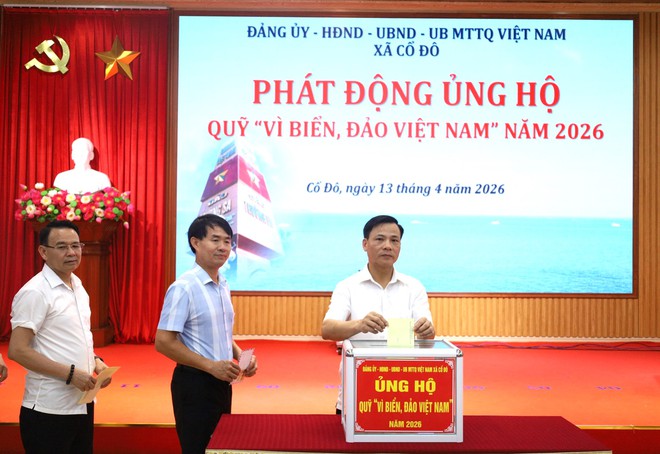 XÃ CỔ ĐÔ TỔ CHỨC PHÁT ĐỘNG ỦNG HỘ QUỸ “VÌ BIỂN, ĐẢO VIỆT NAM” NĂM 2026- Ảnh 3.