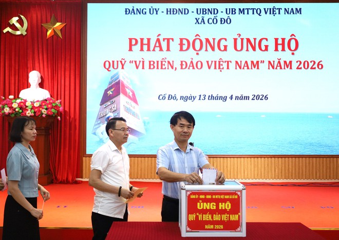 XÃ CỔ ĐÔ TỔ CHỨC PHÁT ĐỘNG ỦNG HỘ QUỸ “VÌ BIỂN, ĐẢO VIỆT NAM” NĂM 2026- Ảnh 4.