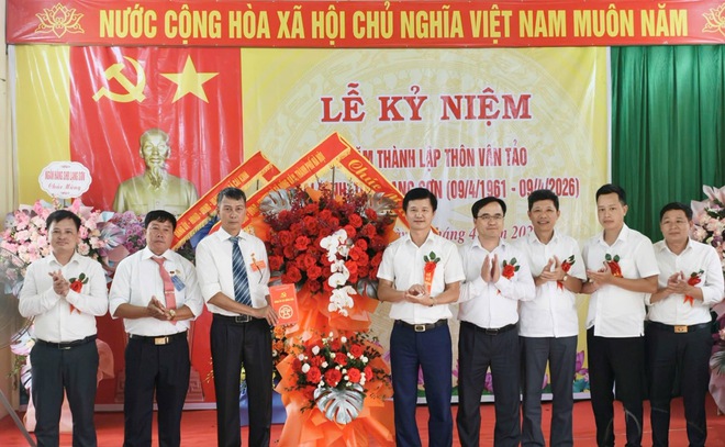 ĐOÀN CÔNG TÁC XÃ HỒNG VÂN DỰ LỄ KỶ NIỆM 65 NĂM THÀNH LẬP THÔN VÂN TẢO, XÃ CAI KINH, TỈNH LẠNG SƠN - Ảnh 4.