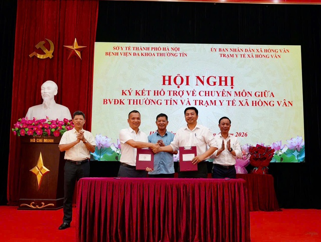 Xã Hồng Vân ký kết với Bệnh viện Đa khoa Thường Tín: Nâng cao chất lượng chăm sóc sức khỏe từ cơ sở- Ảnh 8.
