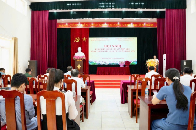 Xã Hồng Vân ký kết với Bệnh viện Đa khoa Thường Tín: Nâng cao chất lượng chăm sóc sức khỏe từ cơ sở- Ảnh 4.