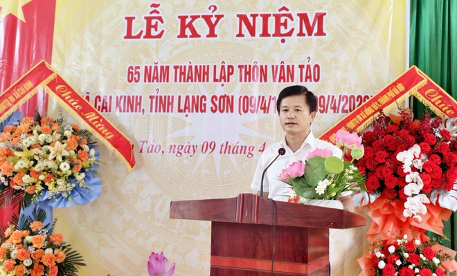 ĐOÀN CÔNG TÁC XÃ HỒNG VÂN DỰ LỄ KỶ NIỆM 65 NĂM THÀNH LẬP THÔN VÂN TẢO, XÃ CAI KINH, TỈNH LẠNG SƠN - Ảnh 3.