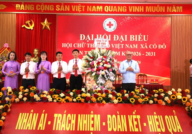 ĐẠI HỘI ĐẠI BIỂU HỘI CHỮ THẬP ĐỎ XÃ CỔ ĐÔ LẦN THỨ I, NHIỆM KỲ 2026 – 2031 DIỄN RA THÀNH CÔNG TỐT ĐẸP- Ảnh 1.
