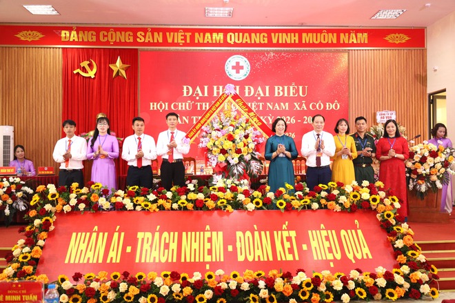 ĐẠI HỘI ĐẠI BIỂU HỘI CHỮ THẬP ĐỎ XÃ CỔ ĐÔ LẦN THỨ I, NHIỆM KỲ 2026 – 2031 DIỄN RA THÀNH CÔNG TỐT ĐẸP- Ảnh 2.