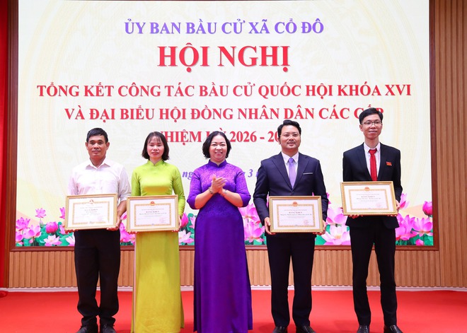 XÃ CỔ ĐÔ TỔNG KẾT CÔNG TÁC BẦU CỬ ĐẠI BIỂU QUỐC HỘI KHÓA XVI VÀ ĐẠI BIỂU HĐND CÁC CẤP, NHIỆM KỲ 2026 – 2031- Ảnh 2.
