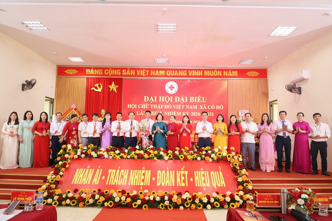 ĐẠI HỘI ĐẠI BIỂU HỘI CHỮ THẬP ĐỎ XÃ CỔ ĐÔ LẦN THỨ I, NHIỆM KỲ 2026 – 2031 DIỄN RA THÀNH CÔNG TỐT ĐẸP- Ảnh 3.