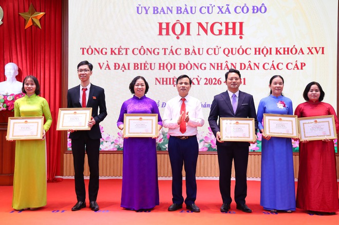 XÃ CỔ ĐÔ TỔNG KẾT CÔNG TÁC BẦU CỬ ĐẠI BIỂU QUỐC HỘI KHÓA XVI VÀ ĐẠI BIỂU HĐND CÁC CẤP, NHIỆM KỲ 2026 – 2031- Ảnh 4.