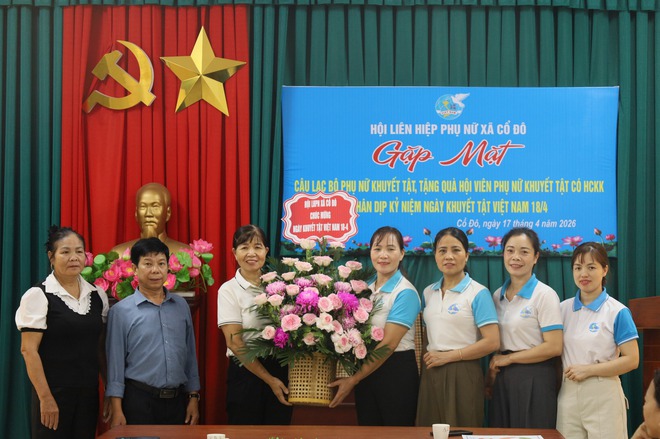 HỘI LIÊN HIỆP PHỤ NỮ XÃ CỔ ĐÔ TỔ CHỨC GẶP MẶT CÂU LẠC BỘ PHỤ NỮ KHUYẾT TẬT NHÂN NGÀY NGƯỜI KHUYẾT TẬT VIỆT NAM 18/4- Ảnh 1.