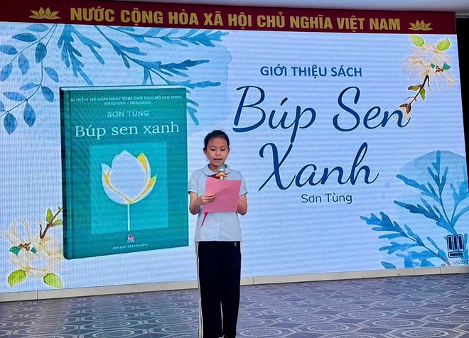 Trường Tiểu học Ninh Sở tổ chức thành công cuộc thi “Xếp sách nghệ thuật và giới thiệu cuốn sách hay”  - Ảnh 3.