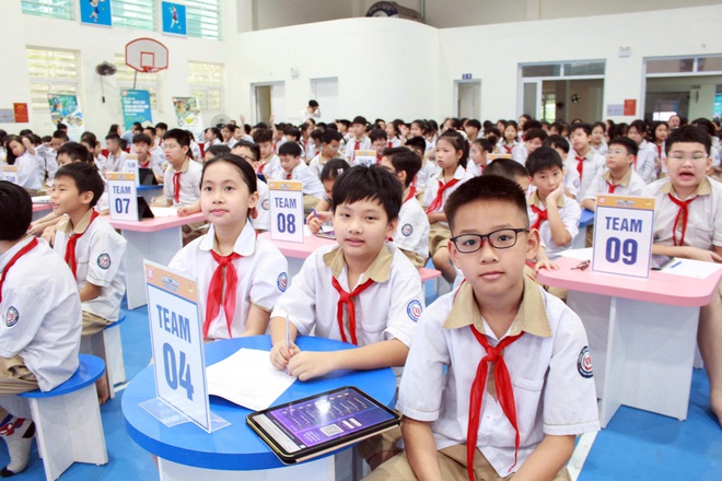 Gần 1.000 học sinh Tiểu học Vạn Bảo hào hứng "Chinh phục RoboBiMi”- Ảnh 4.