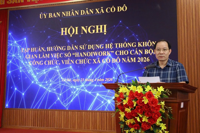 XÃ CỔ ĐÔ TỔ CHỨC TẬP HUẤN SỬ DỤNG HỆ THỐNG HANOIWORK- Ảnh 6.