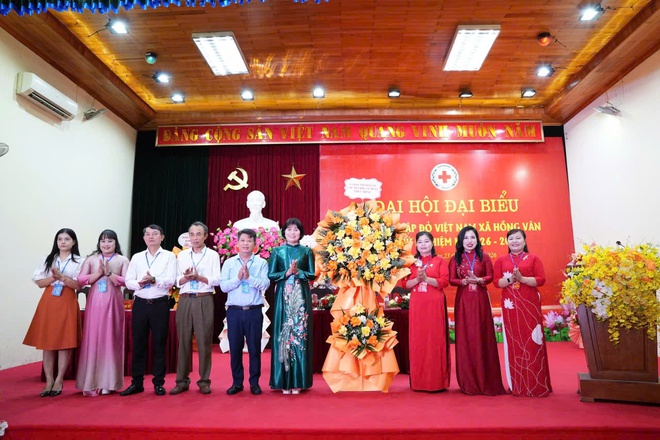 Đại hội Hội Chữ Thập đỏ xã Hồng Vân lần thứ I: Lan tỏa hoạt động nhân đạo- Ảnh 2.