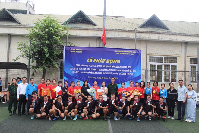 Phường Phú Lương tổ chức Lễ phát động Tháng hành động về An toàn vệ sinh lao động và Tháng Công nhân năm 2026.- Ảnh 5.