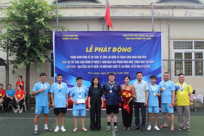 Phường Phú Lương tổ chức Lễ phát động Tháng hành động về An toàn vệ sinh lao động và Tháng Công nhân năm 2026.- Ảnh 8.