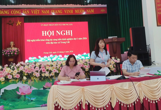 HỘI ĐỒNG SÁNG KIẾN XÃ TRUNG GIÃ TRIỂN KHAI CÔNG TÁC CHẤM SÁNG KIẾN KINH NGHIỆM ĐỢT 1 NĂM 2026- Ảnh 1.