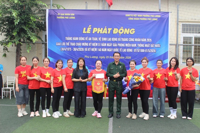 Phường Phú Lương tổ chức Lễ phát động Tháng hành động về An toàn vệ sinh lao động và Tháng Công nhân năm 2026.- Ảnh 6.