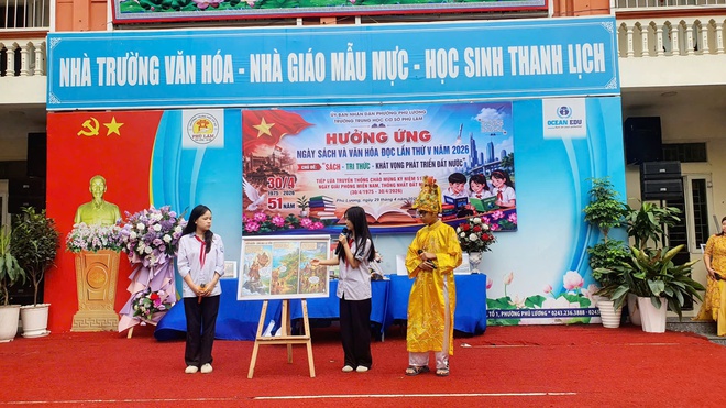 Phường Phú Lương phát động Ngày hội Sách và Văn hóa đọc với chủ đề “Sách - tri thức - khát vọng phát triển đất nước”- Ảnh 4.