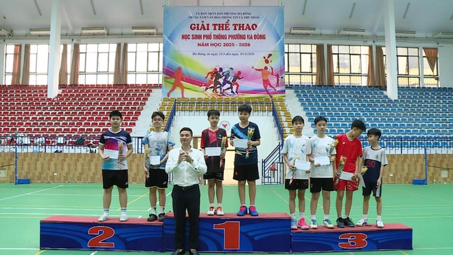 Sôi nổi giải cầu lông học sinh phổ thông phường Hà Đông năm 2026- Ảnh 5.