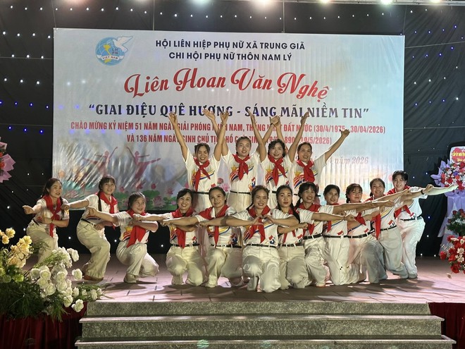 GIAI ĐIỆU QUÊ HƯƠNG- SÁNG MÃI NIỀM TIN: Lan toả khí thế tháng Tư lịch sử tại xã Trung Giã- Ảnh 3.